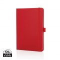 Sam A5 RCS certified bonded leather classic notebook, red