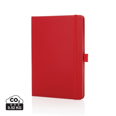 Logotrade promotional product image of: Sam A5 RCS certified bonded leather classic notebook