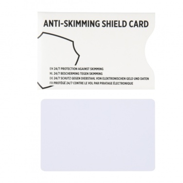 Logo trade corporate gifts image of: Anti-skimming RFID shield card with active jamming chip