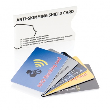 Logotrade promotional merchandise picture of: Anti-skimming RFID shield card with active jamming chip