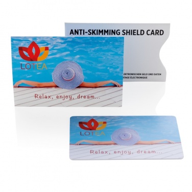 Logotrade promotional giveaway picture of: Anti-skimming RFID shield card with active jamming chip