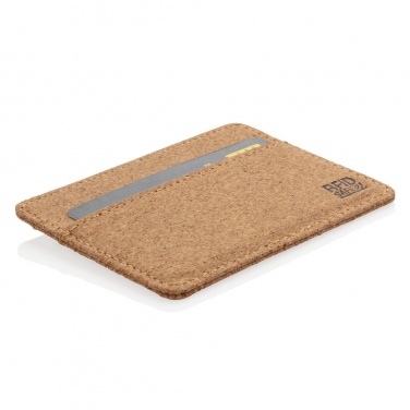 Logotrade business gift image of: Cork secure RFID slim wallet