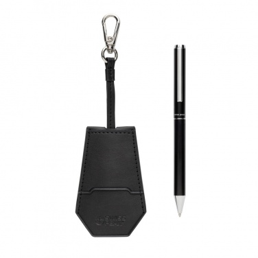 Logo trade promotional merchandise picture of: SP Tula RCS certified recycled PU key holder and pen set