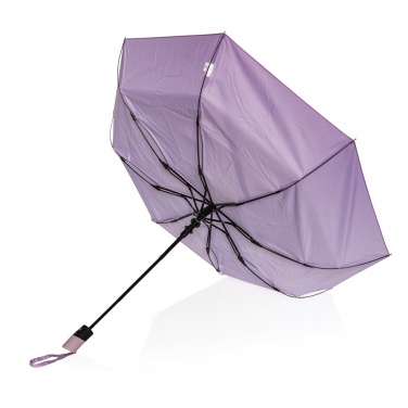 Logo trade business gifts image of: 21" Impact AWARE™ 190T mini auto open umbrella