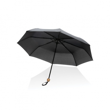 Logotrade promotional product image of: 20.5" Impact AWARE™ RPET 190T Pongee bamboo mini umbrella