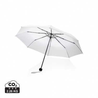 Logo trade promotional giveaways picture of: 20.5" Impact AWARE™ RPET 190T mini umbrella