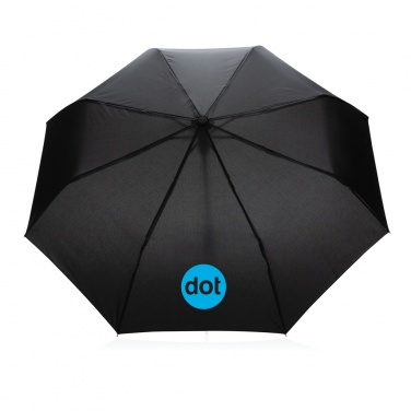 Logo trade promotional merchandise picture of: 21" Impact AWARE™ RPET 190T mini auto open umbrella