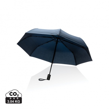 Logo trade promotional gifts image of: 21" Impact AWARE™ RPET 190T auto open/close umbrella