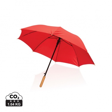 Logotrade promotional giveaways photo of: 23" Impact AWARE™ RPET 190T auto open bamboo umbrella