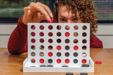 Logo trade promotional product photo of: Connect four wooden game