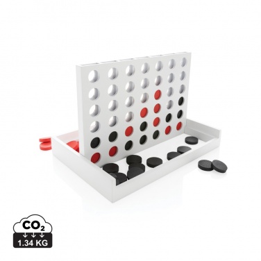 Logo trade promotional merchandise photo of: Connect four wooden game