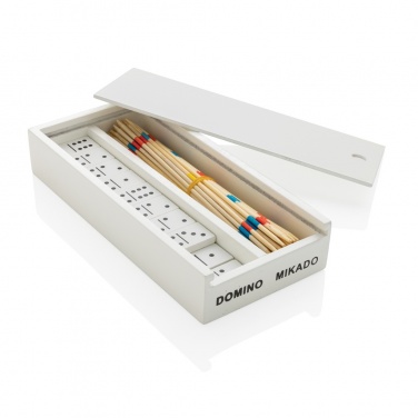 Logo trade corporate gift photo of: Deluxe mikado/domino in wooden box