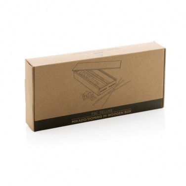 Logotrade promotional gift picture of: Deluxe mikado/domino in wooden box