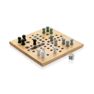 Logo trade promotional merchandise photo of: Claire wooden Ludo game