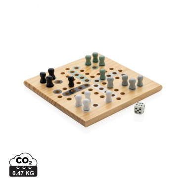 Logo trade promotional gift photo of: Claire wooden Ludo game