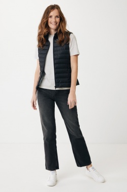 Logo trade promotional giveaway photo of: Iqoniq Meru women recycled polyester bodywarmer