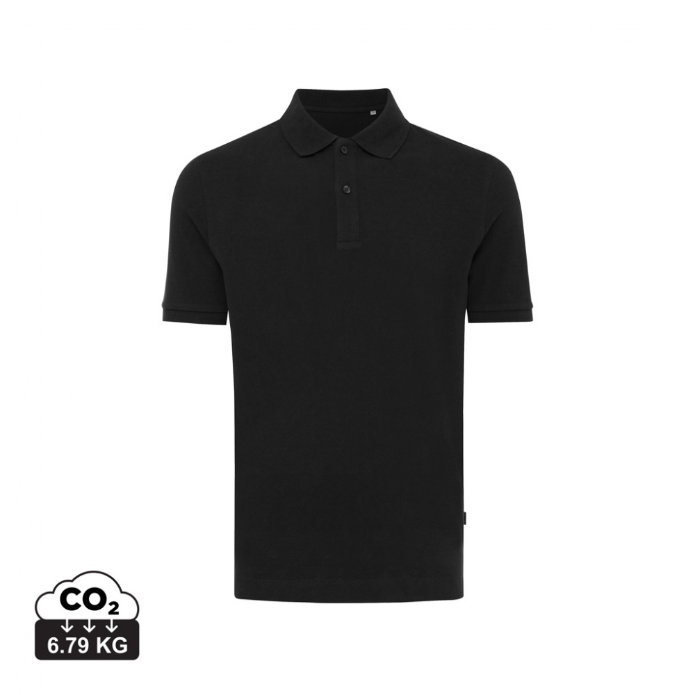 Logo trade promotional giveaways image of: Iqoniq Yosemite recycled cotton pique polo