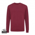 Iqoniq Zion recycled cotton crew neck, burgundy