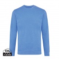 Iqoniq Denali recycled cotton crew neck undyed, heather blue