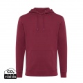 Iqoniq Jasper recycled cotton hoodie, burgundy