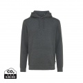 Iqoniq Torres recycled cotton hoodie undyed, heather anthracite