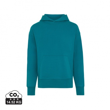 Logo trade promotional merchandise photo of: Iqoniq Yoho recycled cotton relaxed hoodie