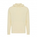 Iqoniq Rila lightweight recycled cotton hoodie, cream yellow