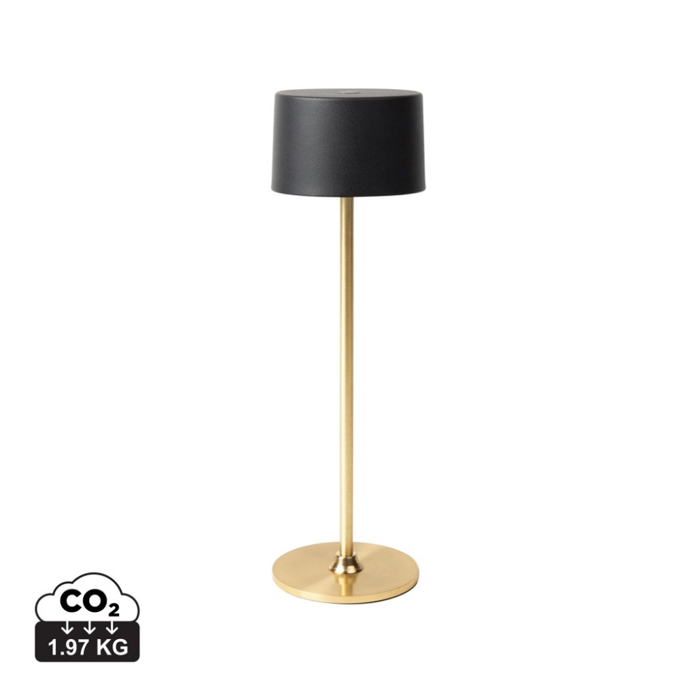 Logo trade corporate gifts image of: VINGA Nauro RCS recycled ABS table lamp