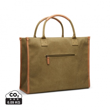 Logo trade advertising products picture of: VINGA Bosler RCS recycled canvas office tote