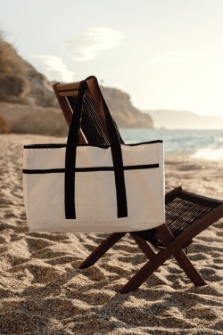 Logotrade promotional giveaway image of: VINGA Volonne AWARE™ recycled canvas beach bag