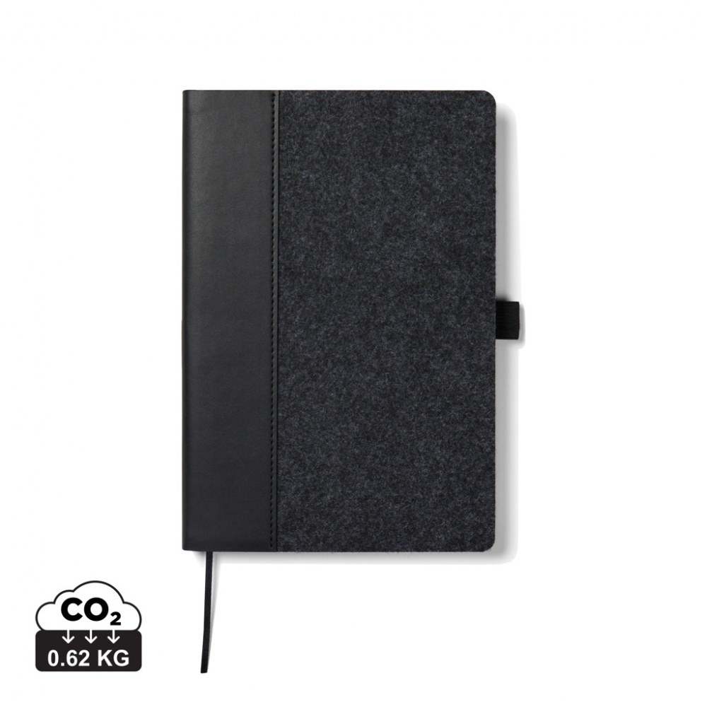 Logotrade business gift image of: VINGA Albon GRS recycled felt notebook