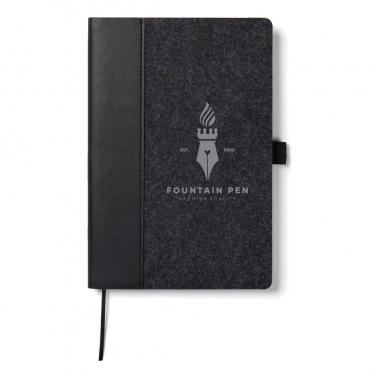 Logo trade promotional product photo of: VINGA Albon GRS recycled felt notebook