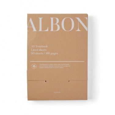 Logotrade advertising products photo of: VINGA Albon GRS recycled felt notebook