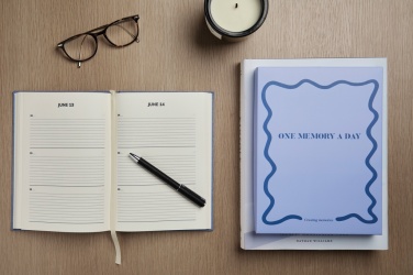 Logo trade promotional merchandise image of: VINGA One memory a day GRS recycled paper journal