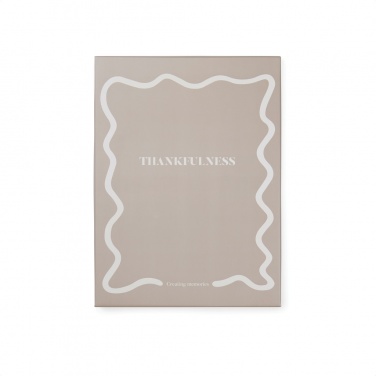 Logo trade promotional merchandise picture of: VINGA Thankfulness GRS recycled paper journal