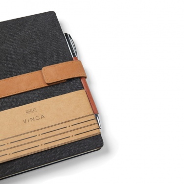 Logotrade promotional item picture of: VINGA Bosler RCS recycled paper notebook