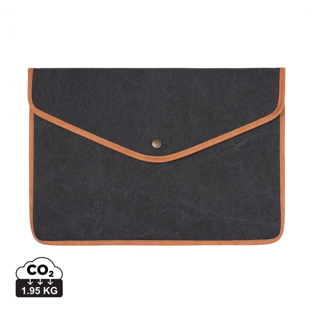 Logo trade promotional products picture of: VINGA Bosler GRS recycled canvas 16" laptop sleeve