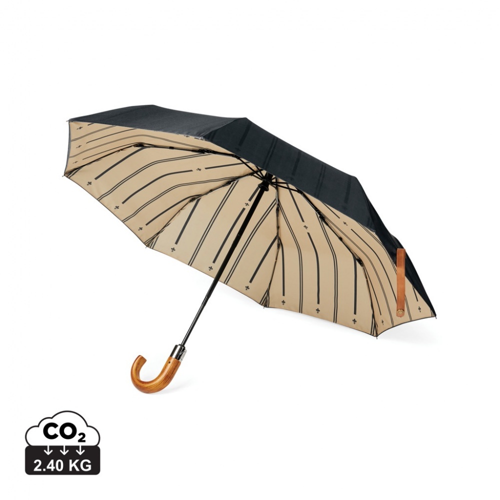 Logotrade corporate gift picture of: VINGA Bosler AWARE™ recycled pet 21" foldable umbrella