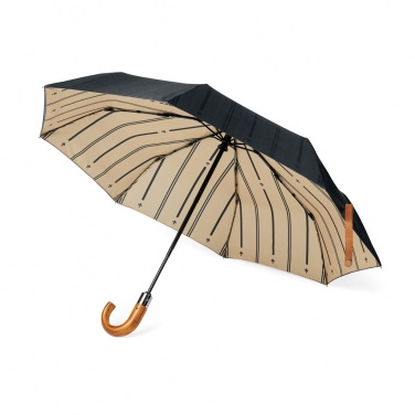 Logotrade promotional product picture of: VINGA Bosler AWARE™ recycled pet 21" foldable umbrella