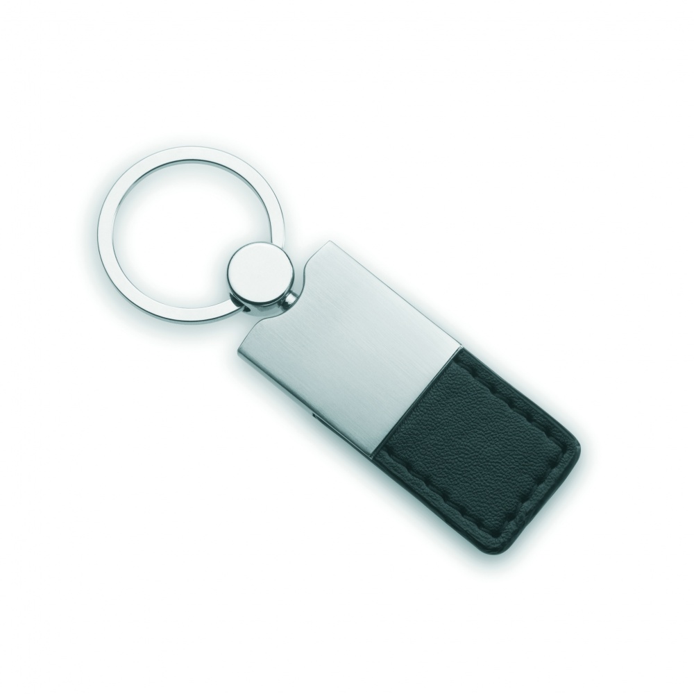 Logotrade promotional merchandise photo of: PU and metal key ring Helsinki