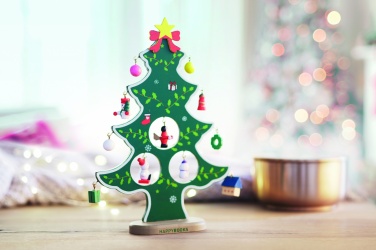 Logotrade advertising products photo of: Wooden xmas tree decoration