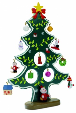 Logotrade promotional item image of: Wooden xmas tree decoration