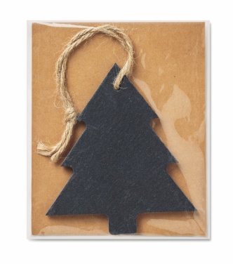 Logotrade promotional giveaway image of: Slate xmas hanger tree