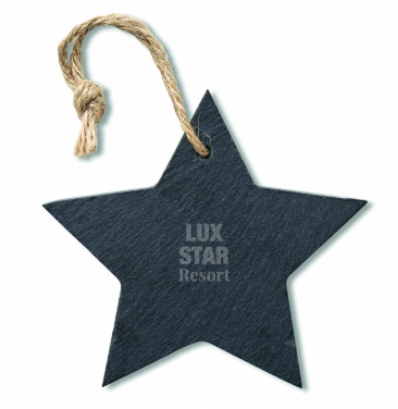 Logo trade corporate gift photo of: Slate xmas hanger star