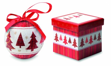 Logo trade promotional giveaways image of: Christmas bauble in gift box