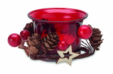 Logo trade advertising products image of: Christmas candle holder