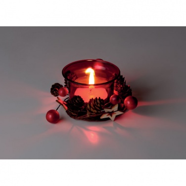 Logo trade promotional merchandise image of: Christmas candle holder