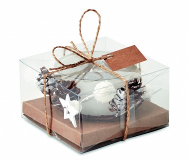 Logo trade promotional products image of: Christmas candle holder