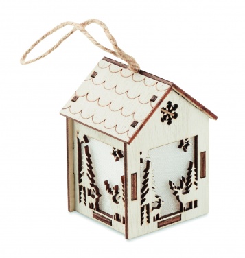 Logotrade promotional gift picture of: MDF house with light