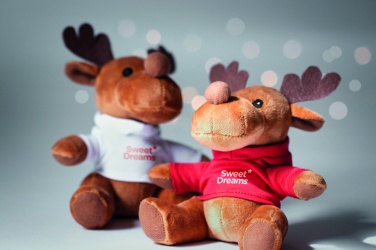 Logo trade promotional products picture of: Plush reindeer with hoodie